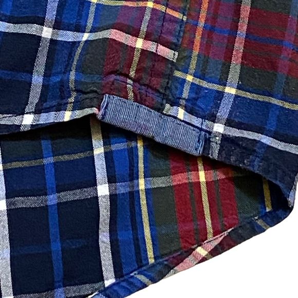 IZOD Heritage Tartan Red/Blue/Green/White Plaid Long Sleeve Button Down Men’s XL - Picture 7 of 12